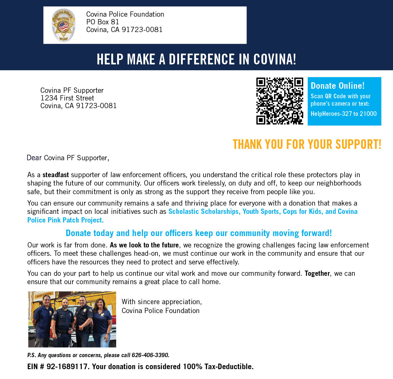 Donation Letter